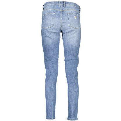 Світло-блакитні бавовняні жіночі джинси Guess Jeans