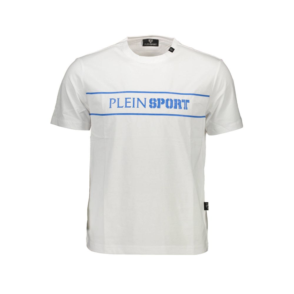 Біла бавовняна чоловіча футболка Plein Sport