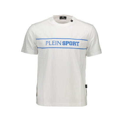 Біла бавовняна чоловіча футболка Plein Sport