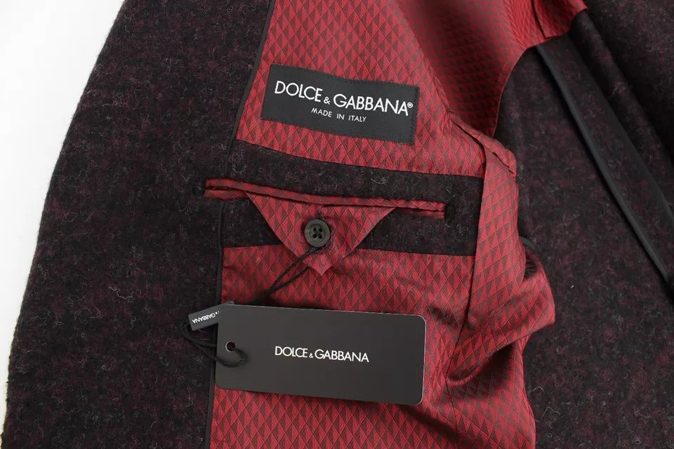 Піджак Dolce &amp; Gabbana Bordeaux Alpaca на два ґудзики