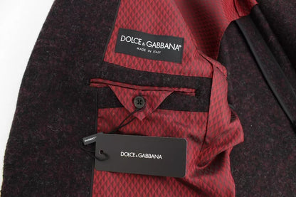Піджак Dolce &amp; Gabbana Bordeaux Alpaca на два ґудзики