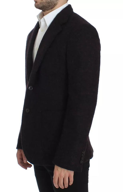 Піджак Dolce &amp; Gabbana Bordeaux Alpaca на два ґудзики