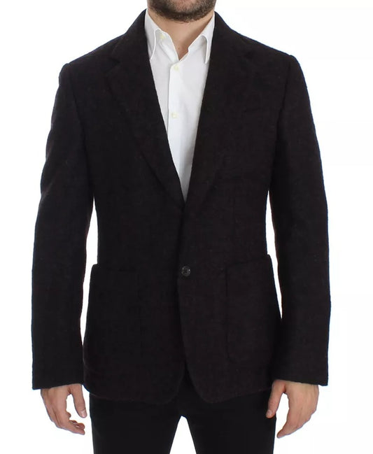 Піджак Dolce &amp; Gabbana Bordeaux Alpaca на два ґудзики