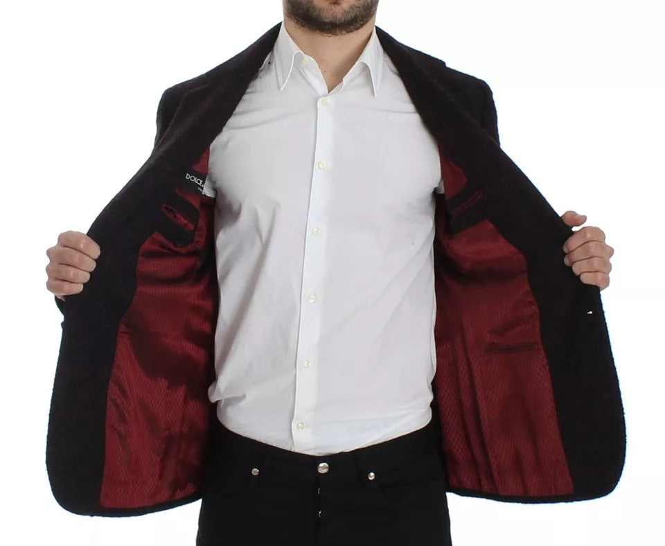 Піджак Dolce &amp; Gabbana Bordeaux Alpaca на два ґудзики