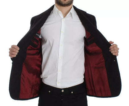Піджак Dolce &amp; Gabbana Bordeaux Alpaca на два ґудзики