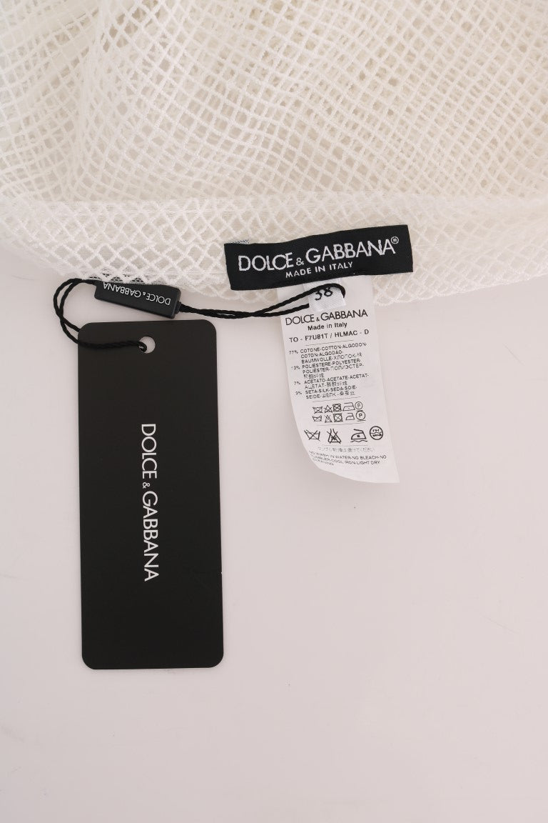 Прозора сітчаста безрукавка Dolce &amp; Gabbana