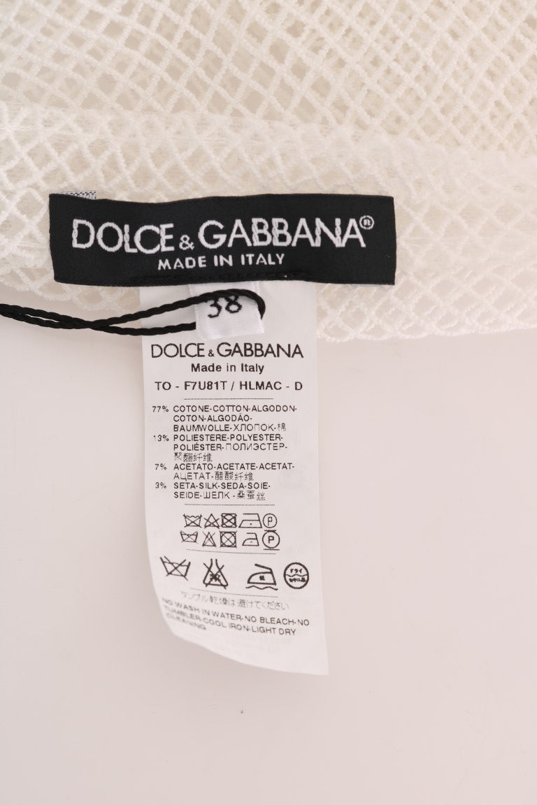 Прозора сітчаста безрукавка Dolce &amp; Gabbana
