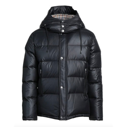 Чорна чоловіча куртка з поліестеру Aquascutum