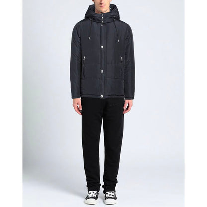 Елегантна синя куртка Aquascutum зі знімним капюшоном