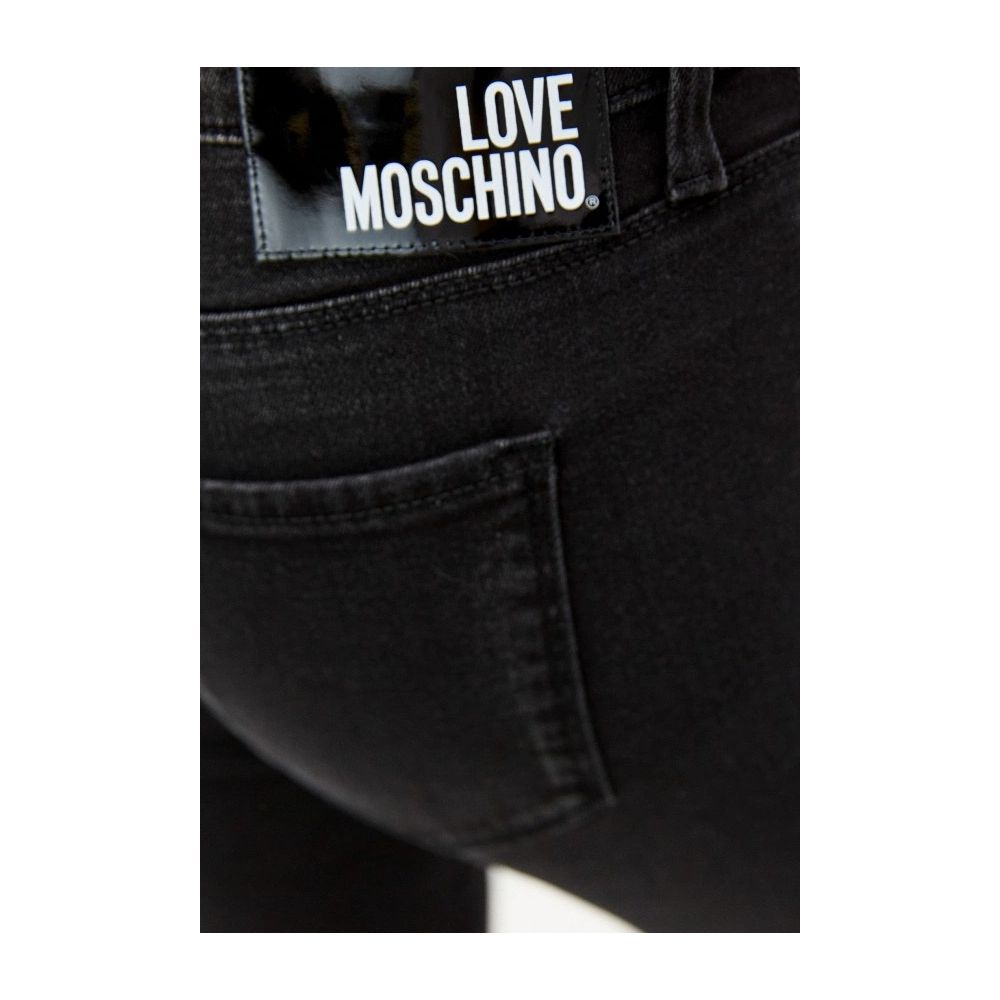 Чорні бавовняні жіночі джинси Love Moschino