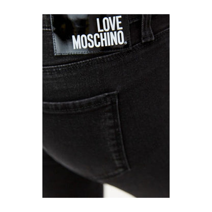 Чорні бавовняні жіночі джинси Love Moschino