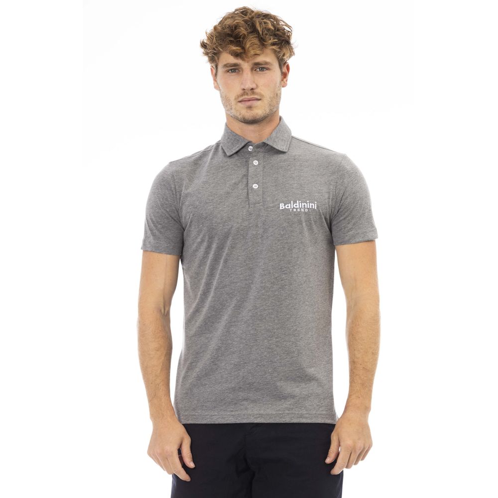 Чоловіче поло Baldinini Trend Grey Cotton