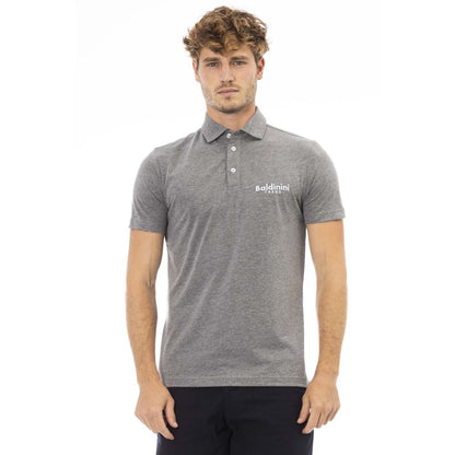 Чоловіче поло Baldinini Trend Grey Cotton
