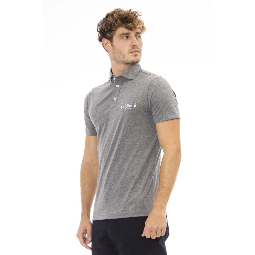 Чоловіче поло Baldinini Trend Grey Cotton