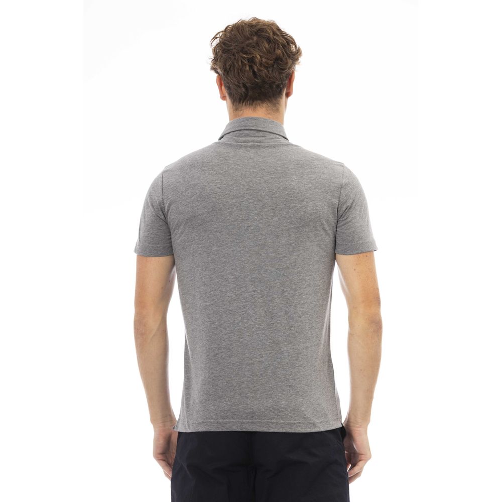 Чоловіче поло Baldinini Trend Grey Cotton