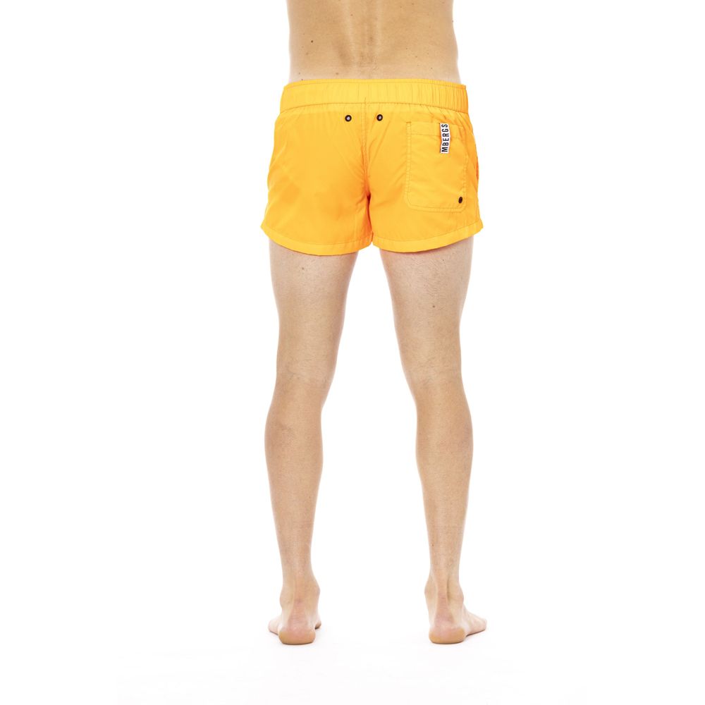 Чоловічі плавальні шорти Bikkembergs Orange Polyamide
