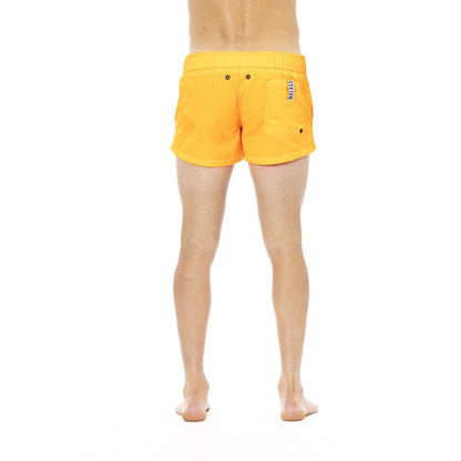 Чоловічі плавальні шорти Bikkembergs Orange Polyamide