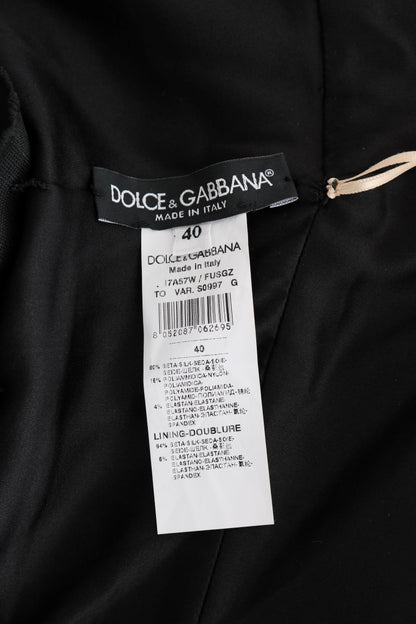Золотий і чорний шовковий комбінезон-боді Dolce &amp; Gabbana