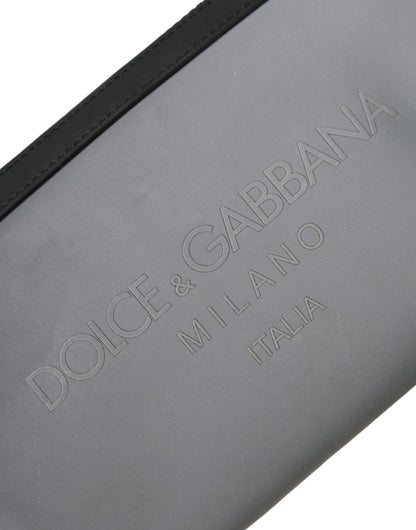Сумка-сумка Dolce &amp; Gabbana з сірого неопрену на блискавці та поясній сумці
