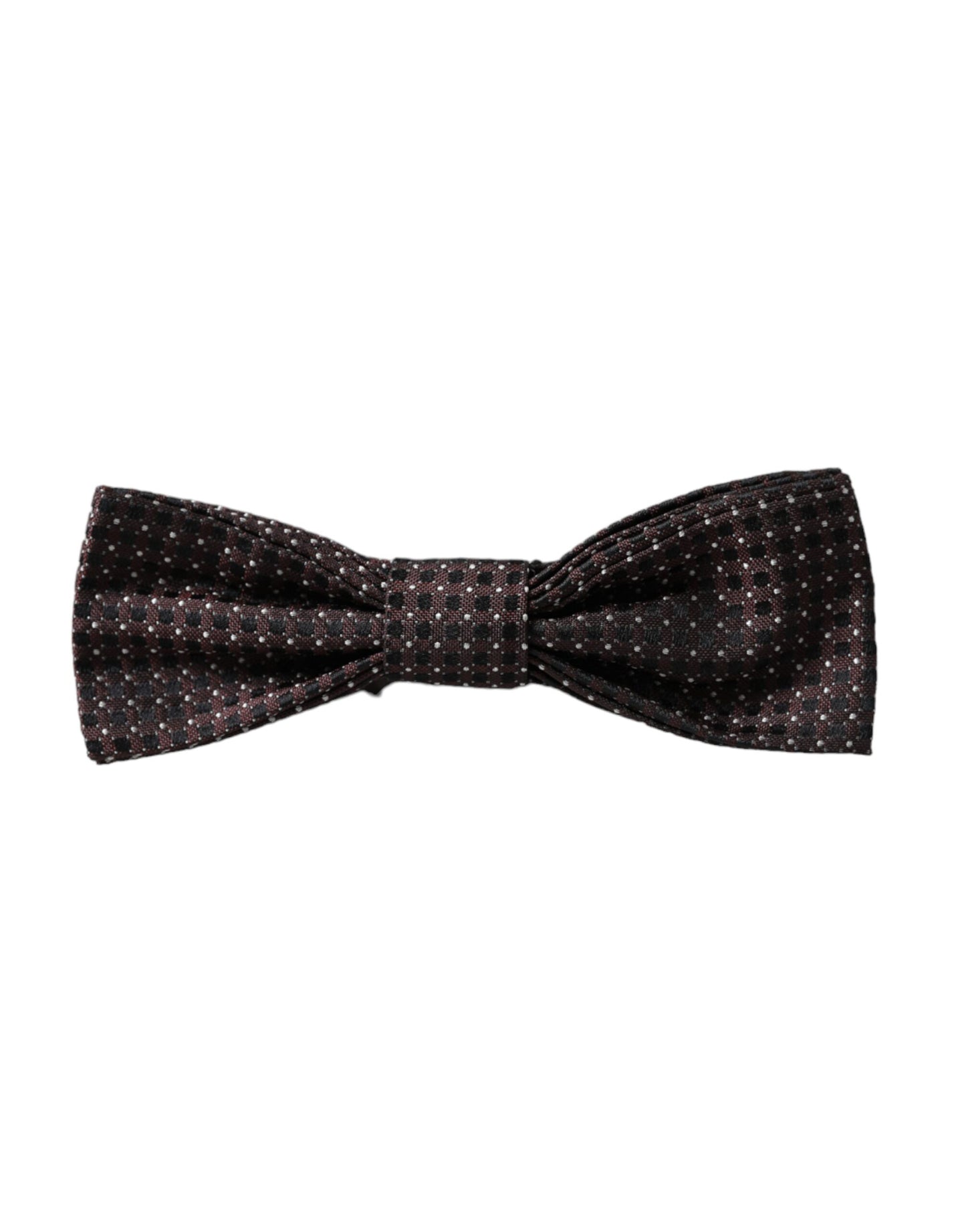 Краватка-метелик Dolce &amp; Gabbana Brown Fantasy Silk з регульованою горловиною