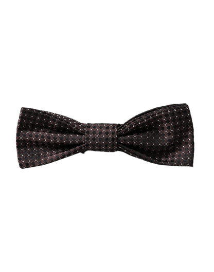 Краватка-метелик Dolce &amp; Gabbana Brown Fantasy Silk з регульованою горловиною