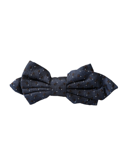 Dolce &amp; Gabbana темно-синій шовковий регульований чоловічий краватка-метелик Papillon