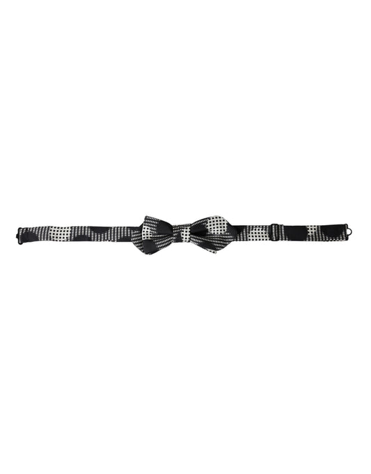 Dolce &amp; Gabbana Multicolor Silk Polka Dot Adjusting Neck Men Papillon Bow Tie