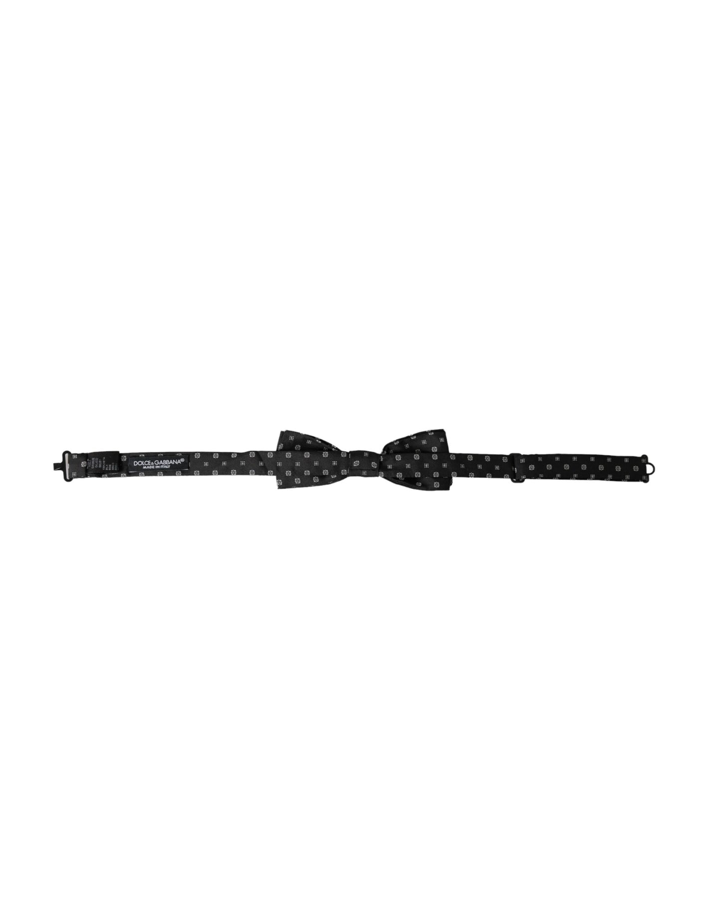 Краватка-метелик Dolce &amp; Gabbana Black Silk Fantasy з регульованою шиєю