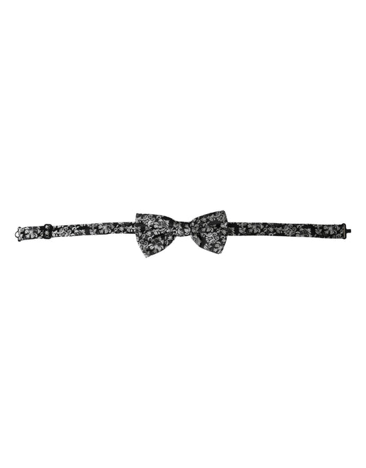 Чоловіча краватка-метелик Dolce &amp; Gabbana з шовковим квітковим принтом і регульованою шиєю
