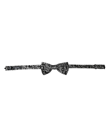 Чоловіча краватка-метелик Dolce &amp; Gabbana з шовковим квітковим принтом і регульованою шиєю