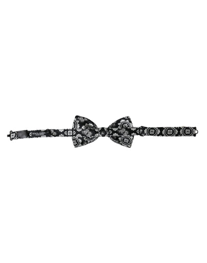 Чорно-біла чоловіча краватка-метелик Dolce &amp; Gabbana з регульованою шиєю