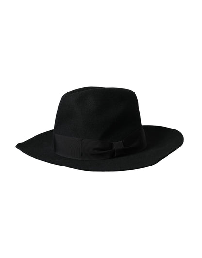 Жіночий капелюх Dolce &amp; Gabbana Black Rabbit Fedora Trilby