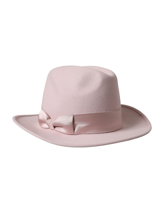 Жіноча шапка Dolce &amp; Gabbana Pink Rabbit Fedora Trilby
