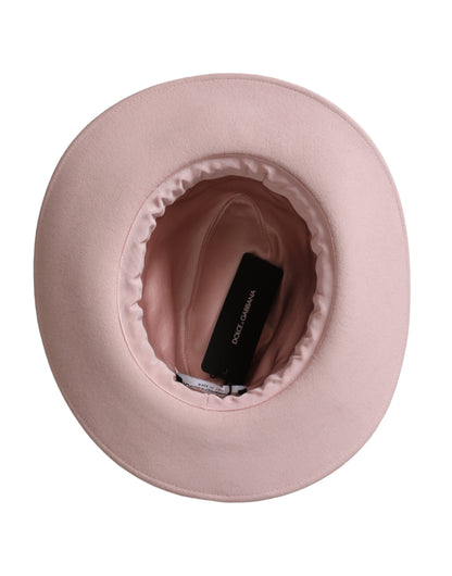 Жіноча шапка Dolce &amp; Gabbana Pink Rabbit Fedora Trilby