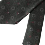Dolce &amp; Gabbana Dark Grey 100% Silk Fantasy Регульована чоловіча краватка