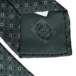 Регульована чоловіча краватка із зеленим шовковим логотипом Dolce &amp; Gabbana