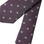 Регульована чоловіча краватка Dolce &amp; Gabbana Purple зі 100% шовку в горошок