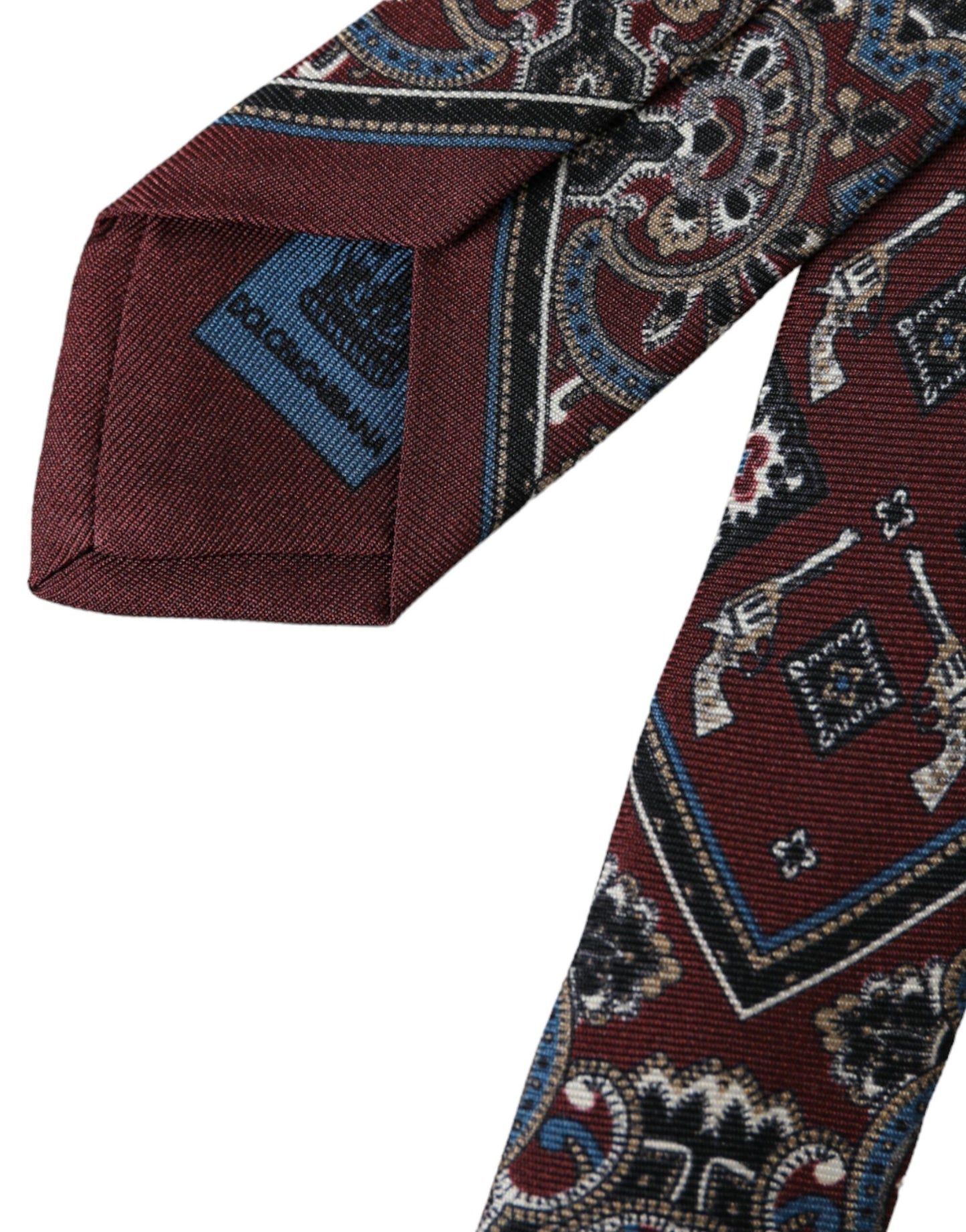 Регульована чоловіча краватка зі 100% шовку Dolce &amp; Gabbana Bordeaux
