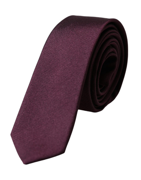 Регульована чоловіча краватка Dolce &amp; Gabbana Bordeaux Solid, 100% шовк