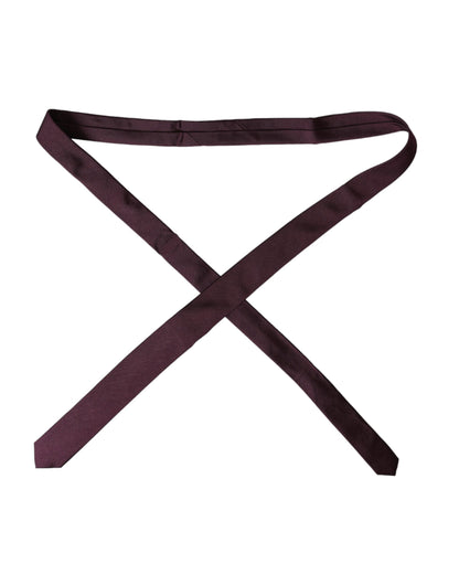 Регульована чоловіча краватка Dolce &amp; Gabbana Bordeaux Solid, 100% шовк