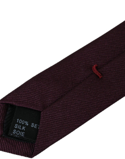 Регульована чоловіча краватка Dolce &amp; Gabbana Bordeaux Solid, 100% шовк