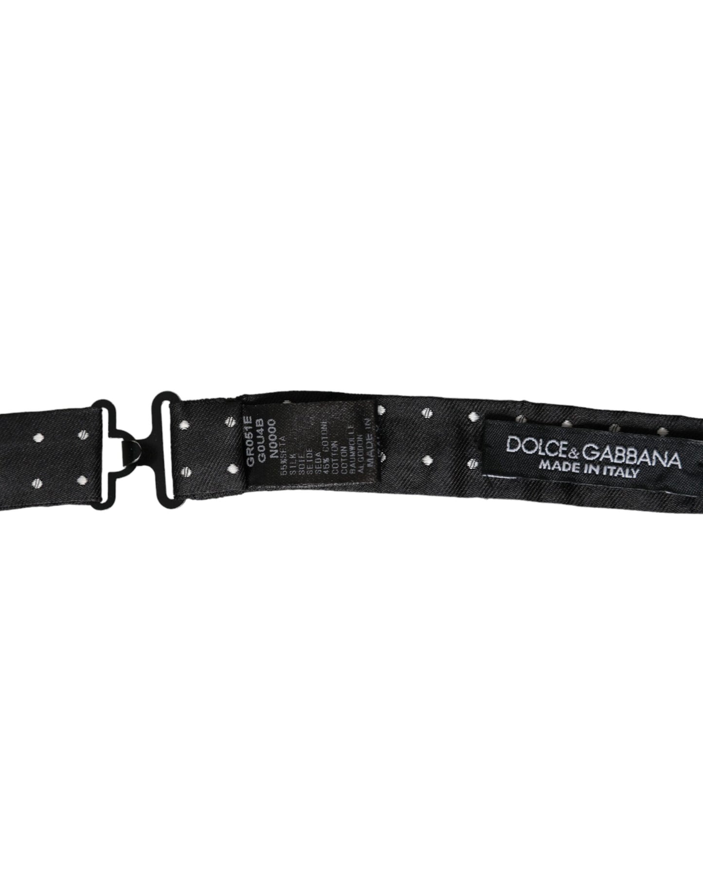 Dolce &amp; Gabbana чорний, 100% шовк, регульований метелик