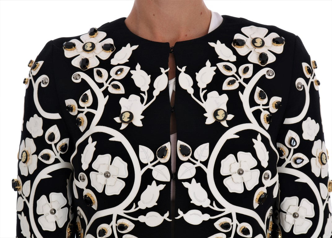 Вовняна куртка Dolce &amp; Gabbana з квітковою вишивкою