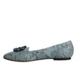 Dolce &amp; Gabbana Blue Lace Crystal Балетки Лофери Туфлі