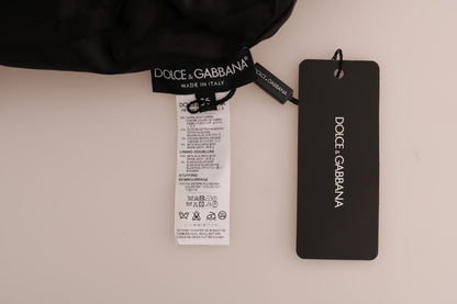 Чорний хутряний светр Dolce &amp; Gabbana з квітковою парчою
