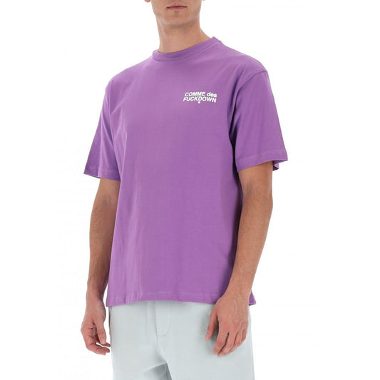 Бавовняна чоловіча футболка Comme Des Fuckdown Purple