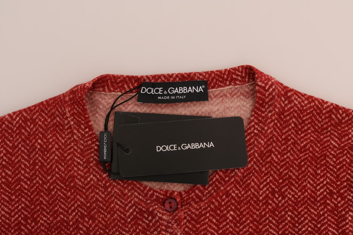 Червоний вовняний светр-джемпер Dolce &amp; Gabbana