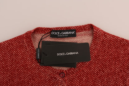 Червоний вовняний светр-джемпер Dolce &amp; Gabbana