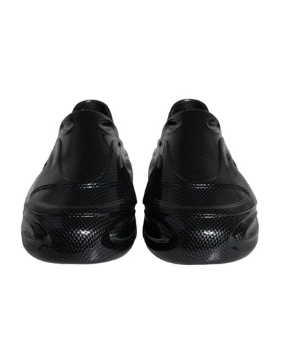 Чоловічі кросівки Dolce &amp; Gabbana Black Foiled Rubber Toy Low Top