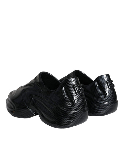 Чоловічі кросівки Dolce &amp; Gabbana Black Foiled Rubber Toy Low Top